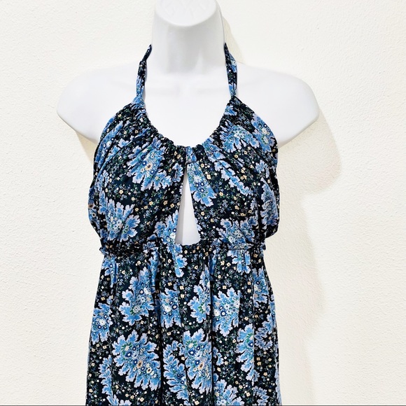 J. Crew Collection Halter Cutout Dress In Ratti Pacific Paisley - Picture 9 of 15